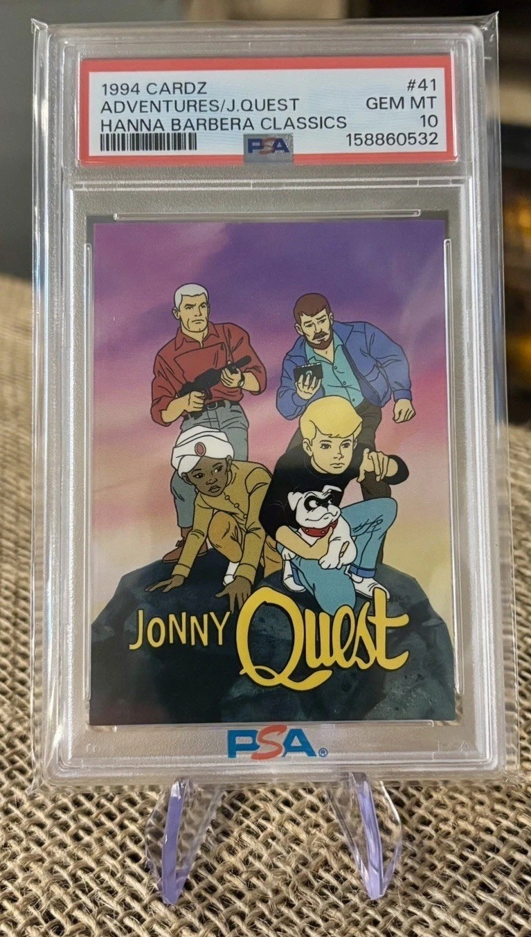 PSA 10 Rare Jonny Quest #41 Cardz 1994 Hanna Barbera Saturday Morning Cartoons 