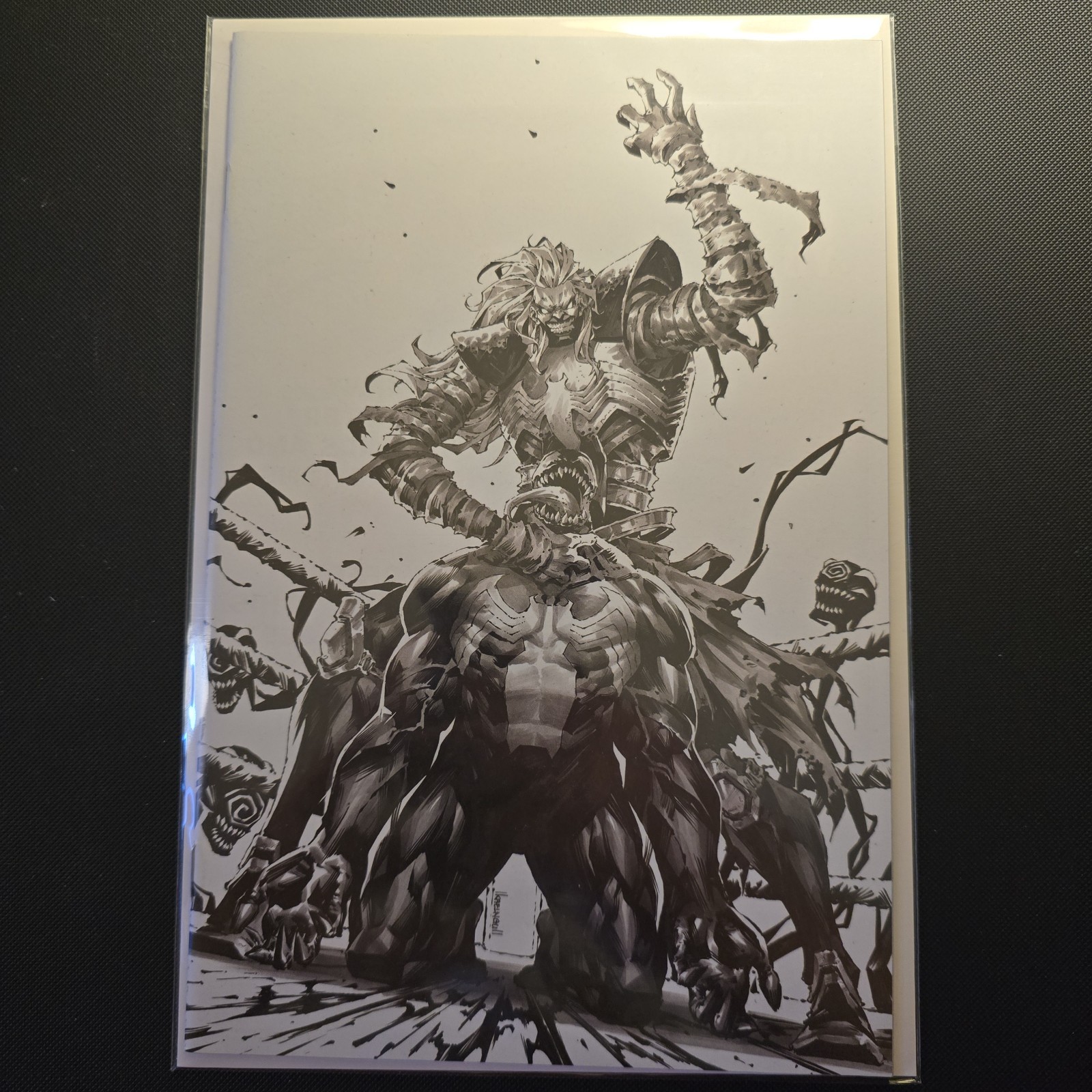 VENOM #29 (2020) Kael Ngu Knull Sketch Virgin Variant – Frankie's Comics Excl
