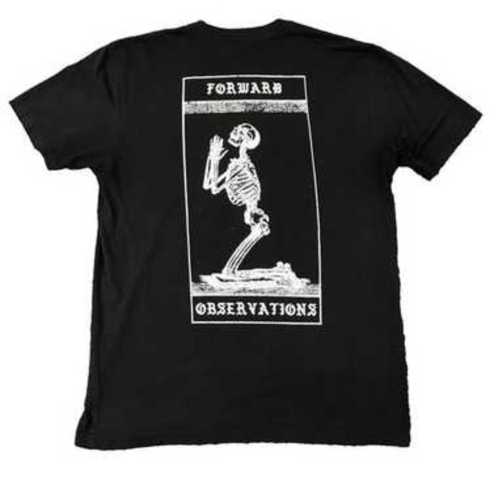 Forward Observations Group FOG Navy blue Skeleton Graphic T-Shirt Size L
