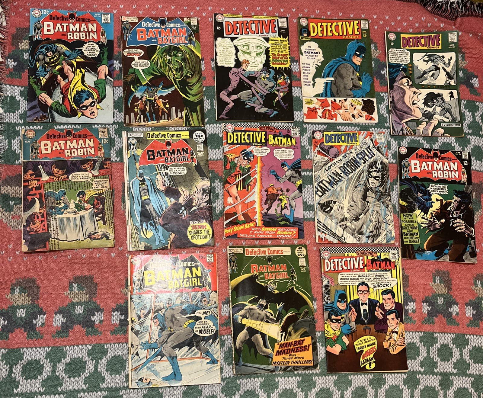 Batman Detective Comics Silver Age Lot 13 Books Total  Take a look Rare Lot