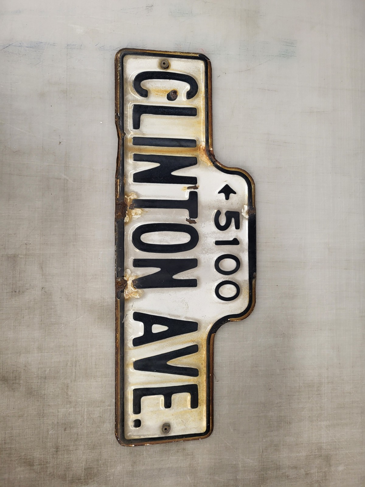 Authentic Metal Road Street Sign Vintage retired 24