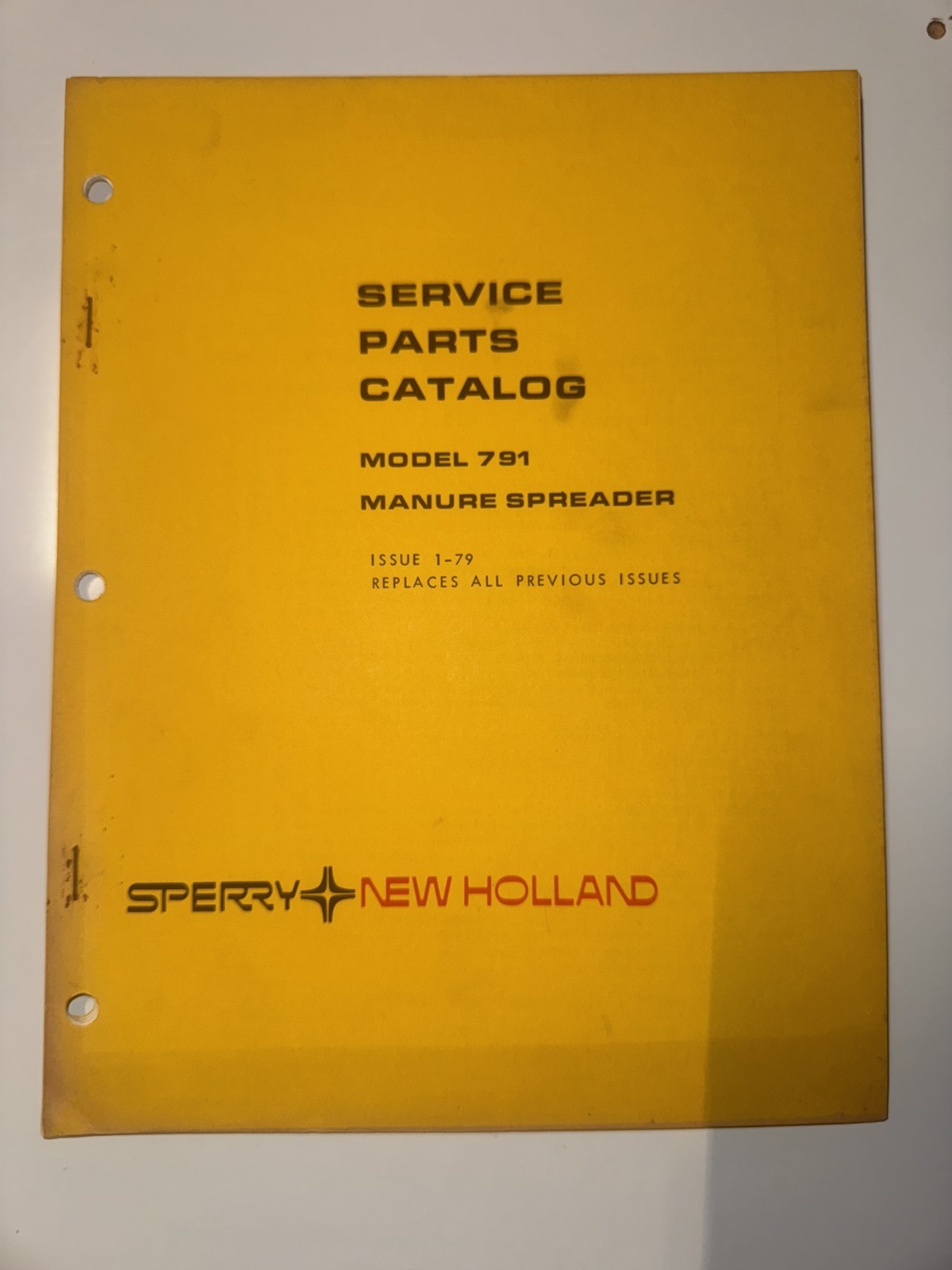 Ford New Holland Manure Spreader 791 Parts Catalog Manual 1-79
