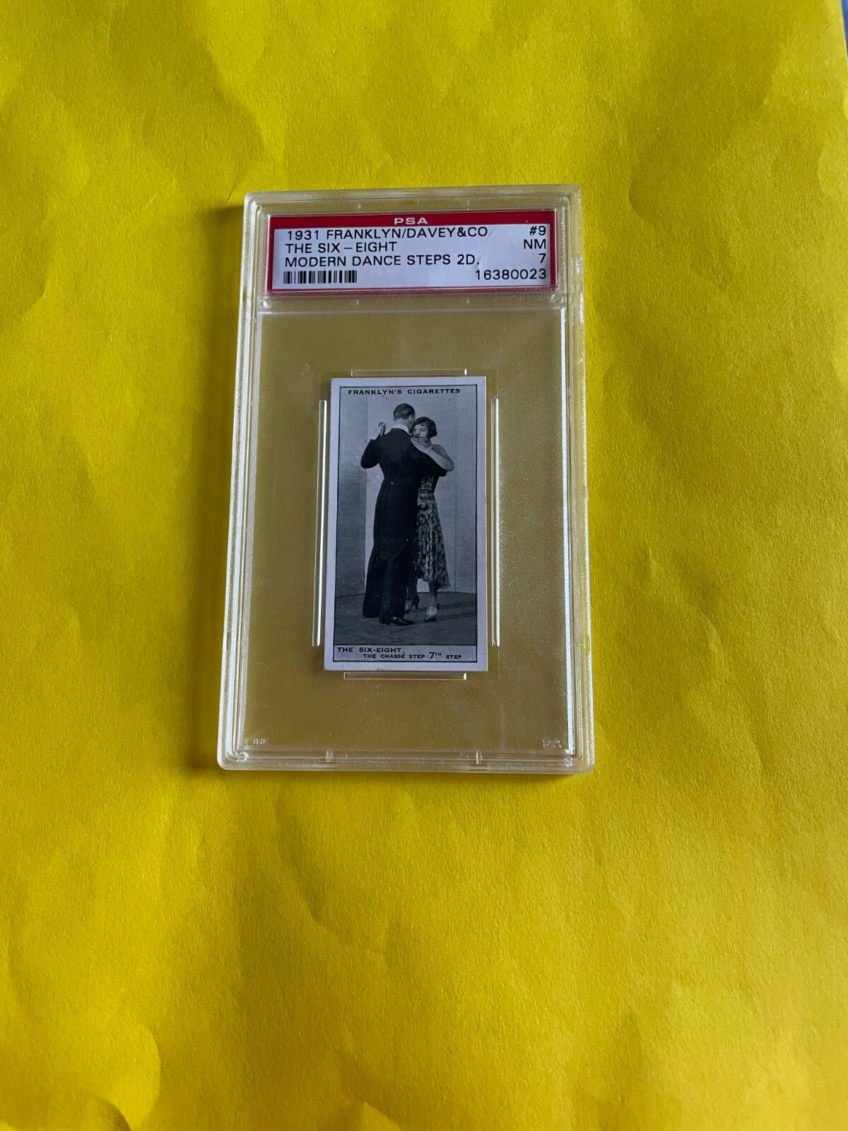 1931 FRANKLYN/DAVEY & CO. MODERN DANCE STEP 2D THE SIX-EIGHT #9 PSA 7