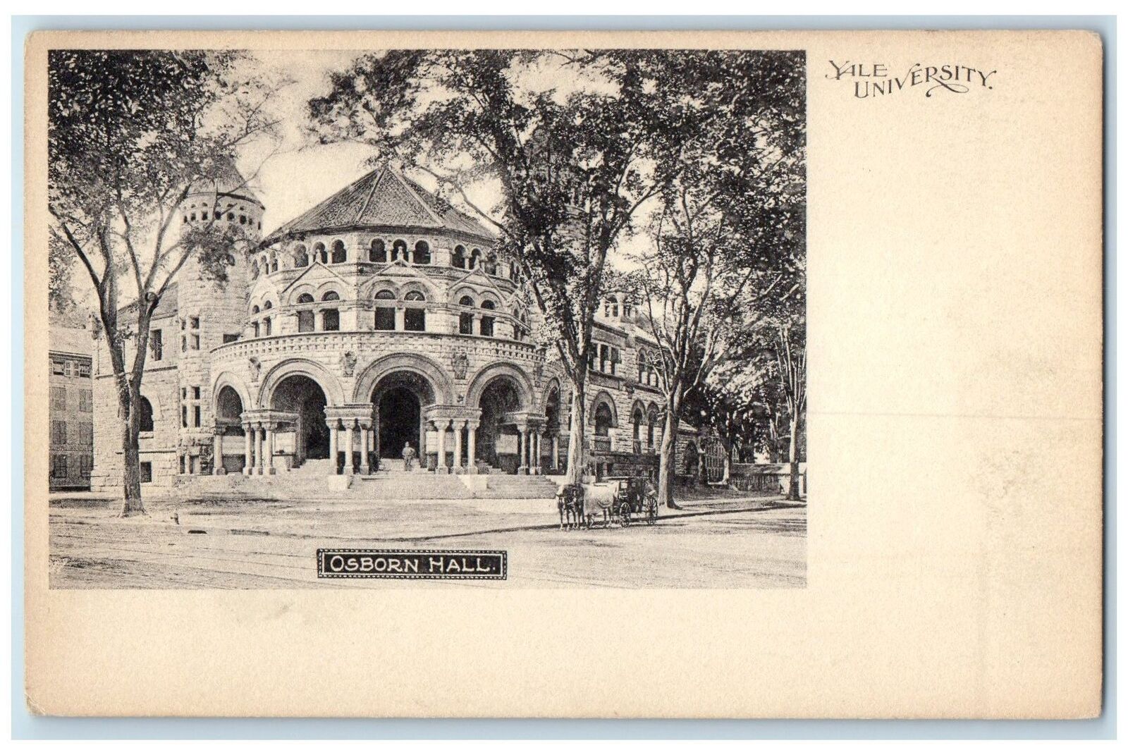 c1905's Osborn Hall Yale University Exterior New Haven Connecticut CT Postcard