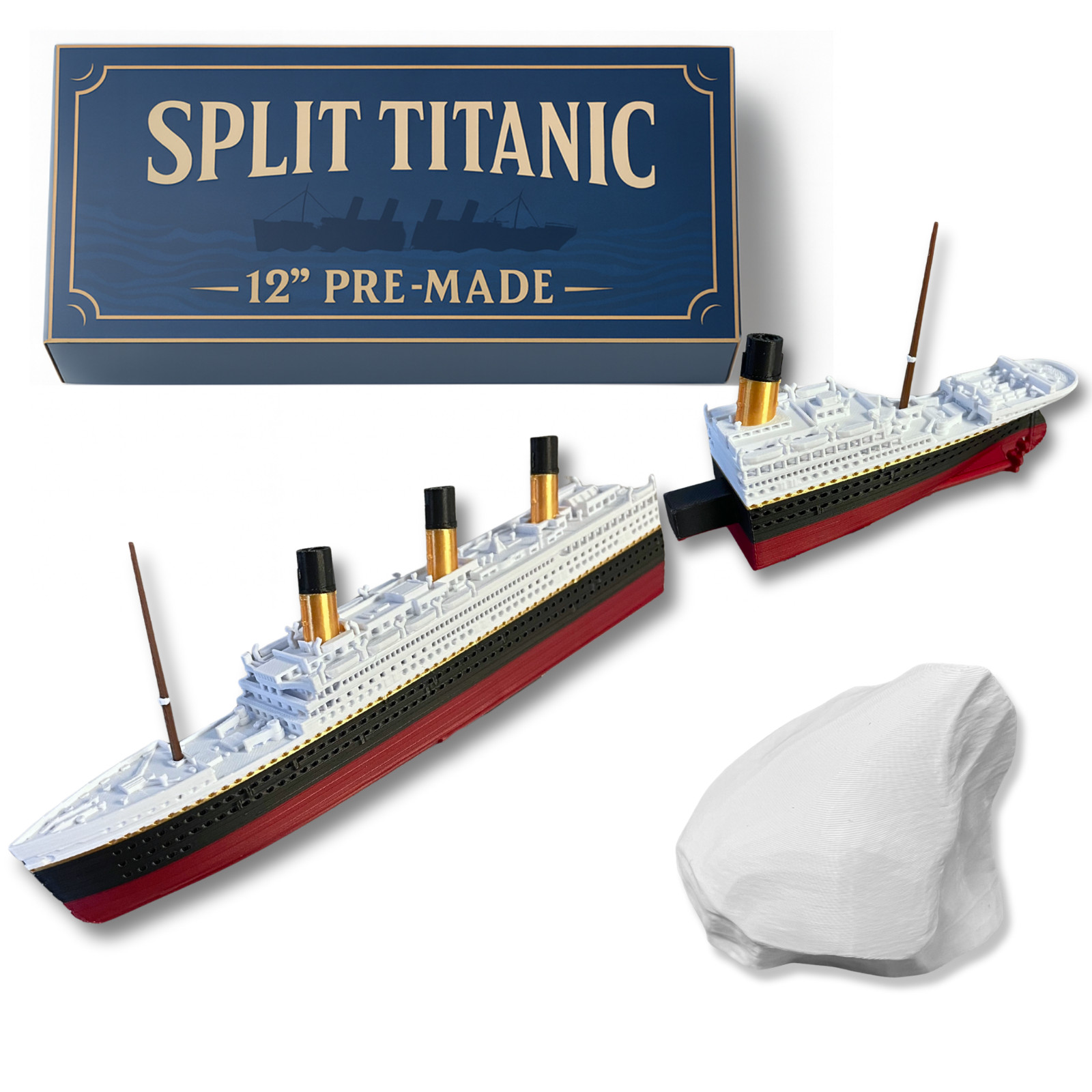 12” Split In Half RMS Titanic Model, Titanic Toys For Kids, Model Titanic Toy 12” Split In Half RMS Titanic Model, Titanic Toys For Kids, Model Titanic Toy