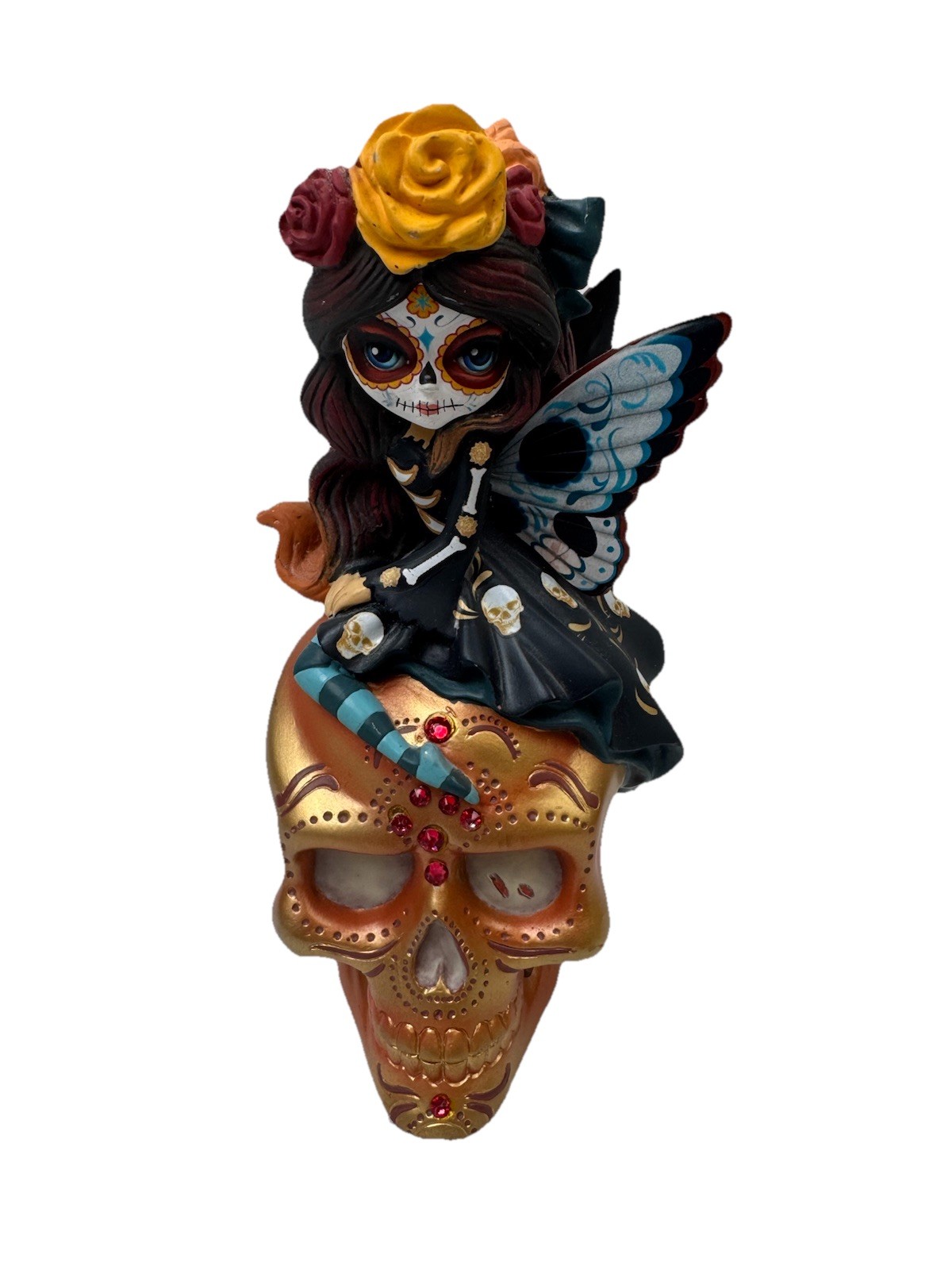 Jasmine Becket-Griffith Spirit Of the Blessed Peace Skull Glow In The Dark READ