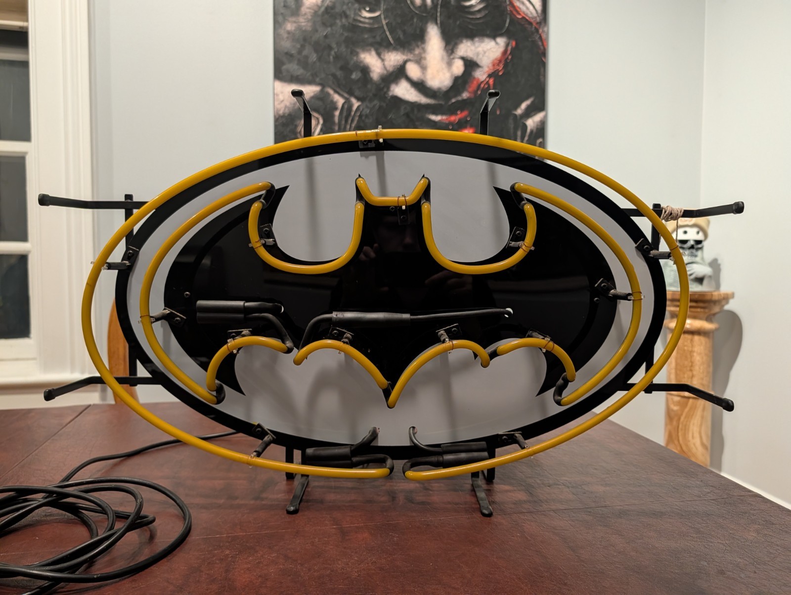 2003 DC Direct Batman Emblem Neon Sign Dealer Promo Store Window Light Rare 