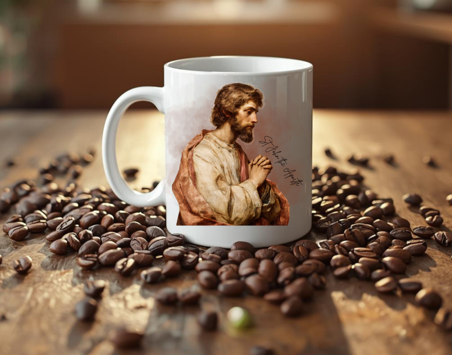 St. John the Apostle Catholic Mug | Catholic Gift | Patron of Love & Friendship