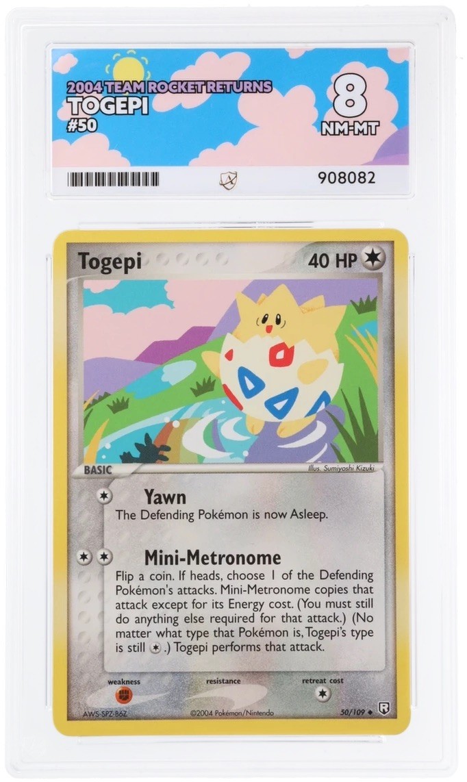 Pokémon TCG | Ace 8 Togepi 50/109 EX Team Rocket Returns Uncommon Card Pop 1