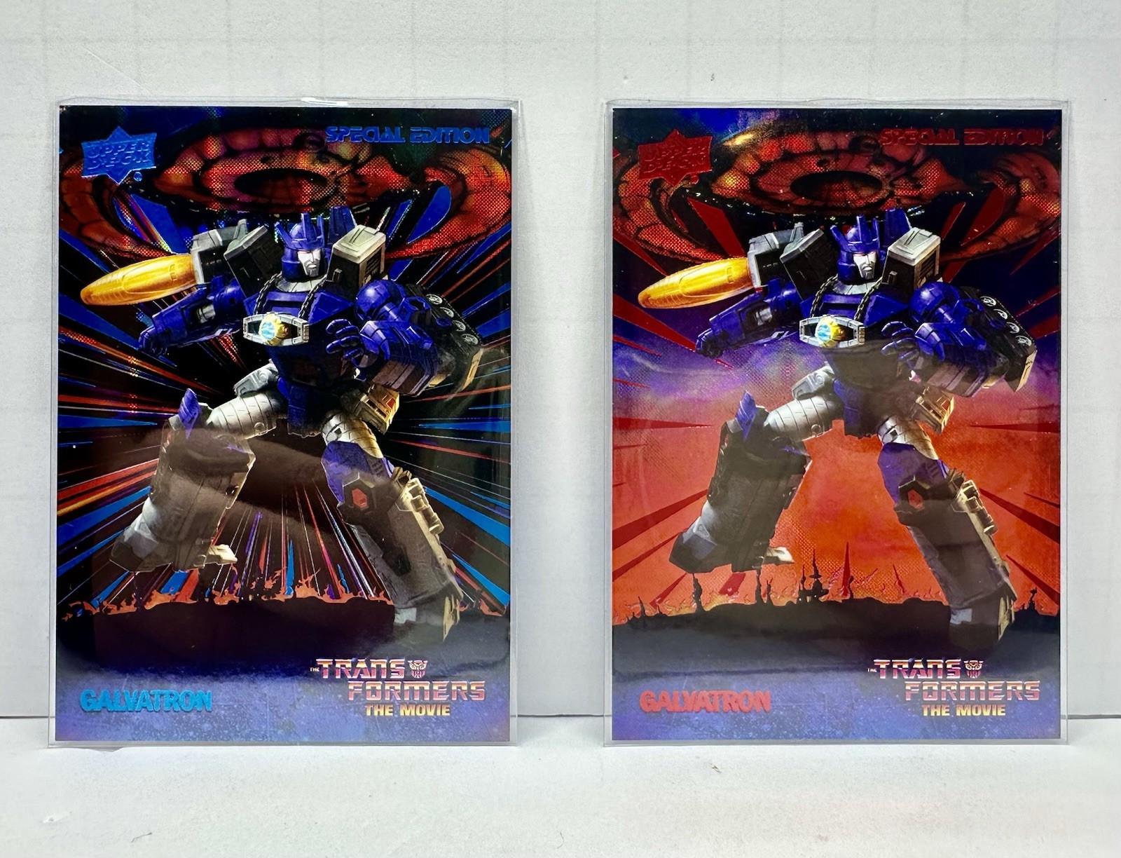 2026 Upper Deck Transformers The Movie - Galvatron Anniversary and Energon Cards