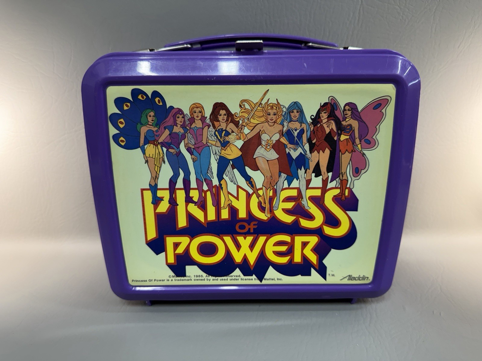Vintage Purple Princess of Power Lunchbox Aladdin Mattell 1985 She-Ra