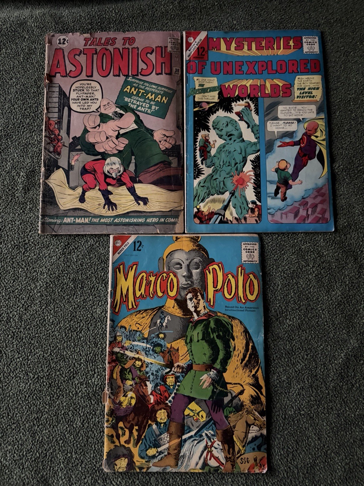 Lot Of 3 Highly Collectible Silver Age 1962 Comics; Including Rare Single Issue