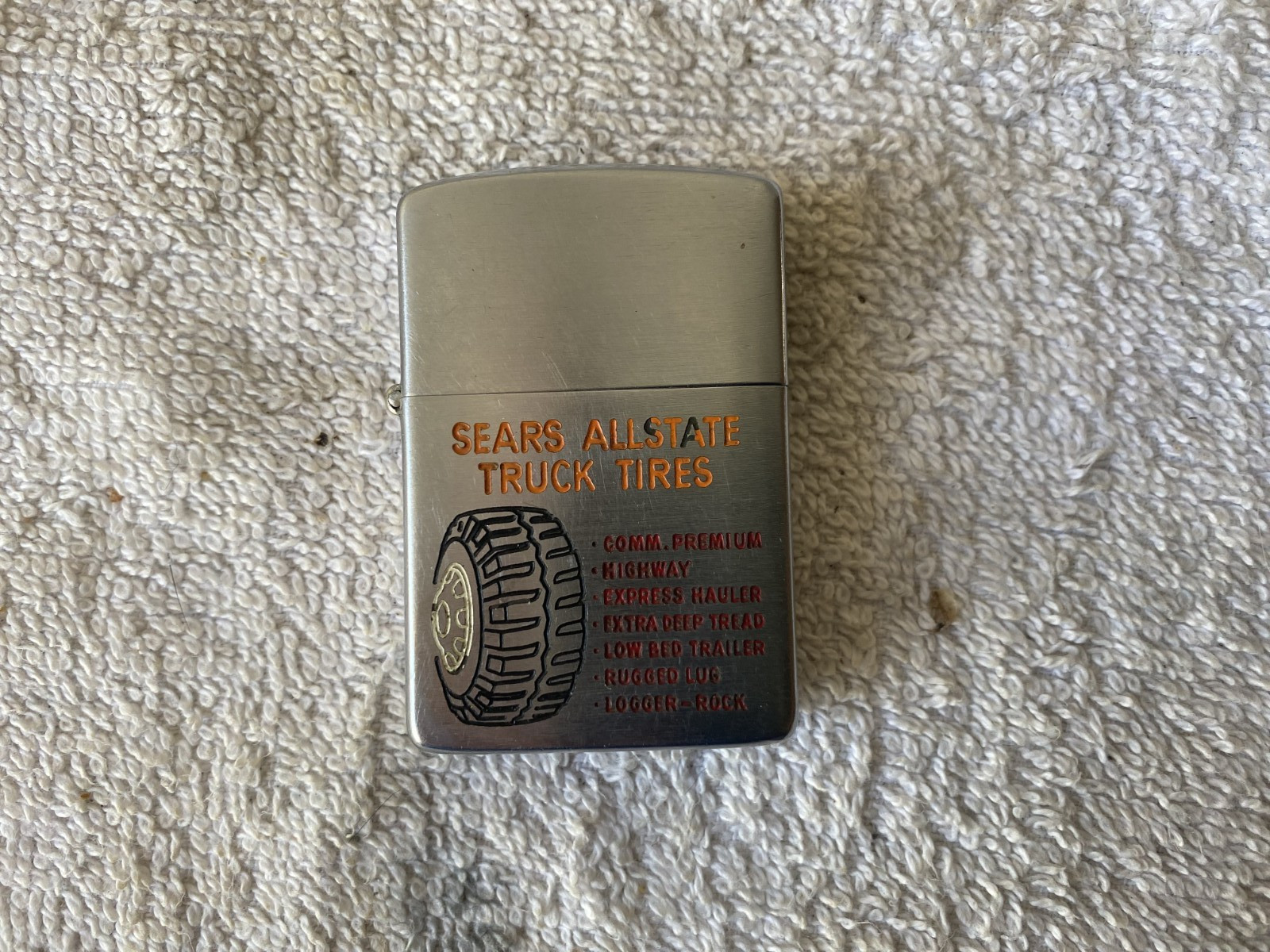 Vintage Sears Allstate Truck Tires - Zippo  PAT PEND 2517191 NOT STELL CASE