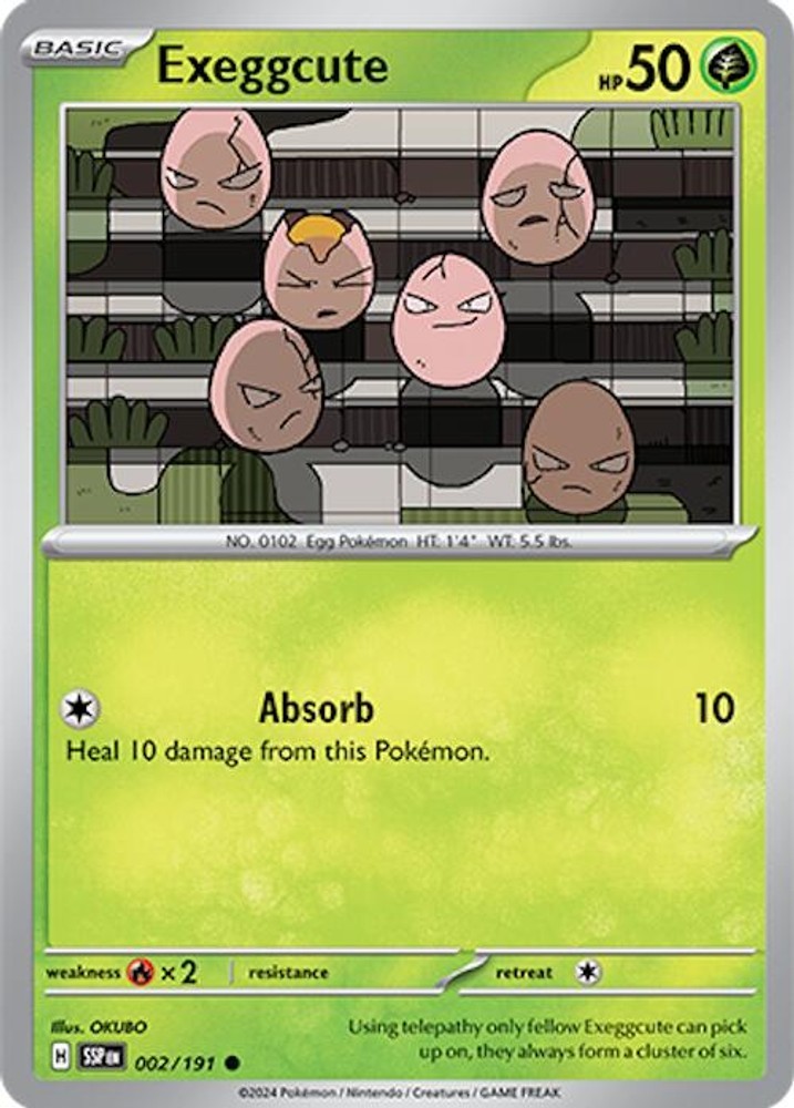 Exeggcute Reverse Holofoil [SSP - 002/191]