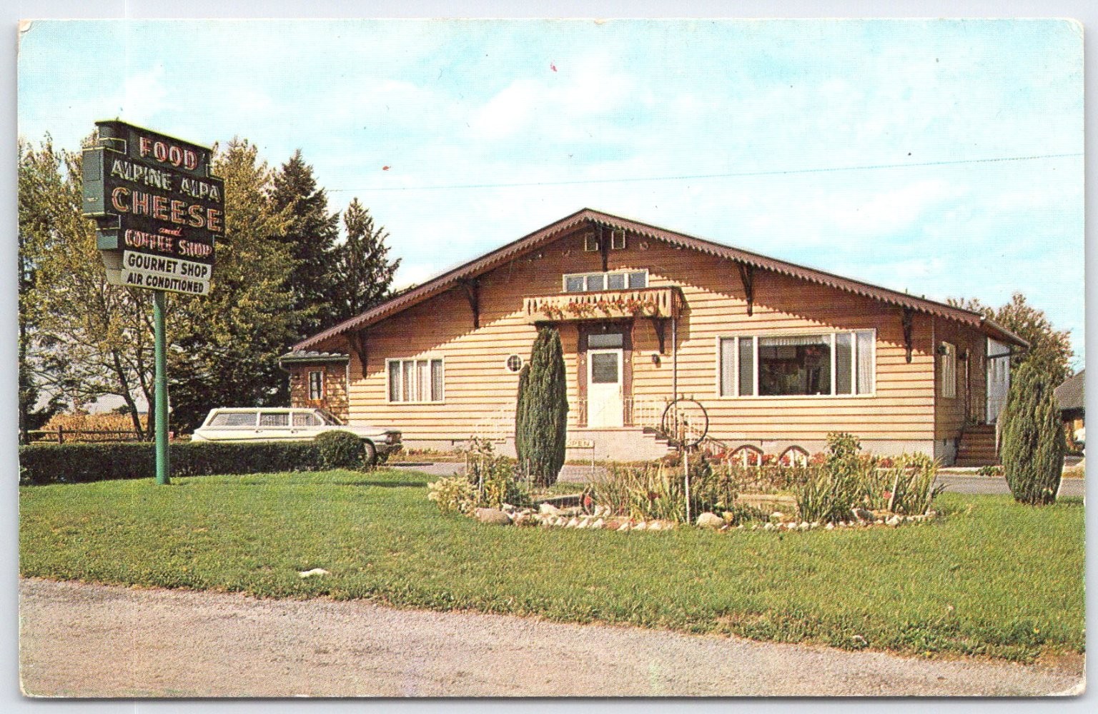 Alpine Alpa Restaurant Cheese Chalet Ohio Vintage Postcard 1961-62