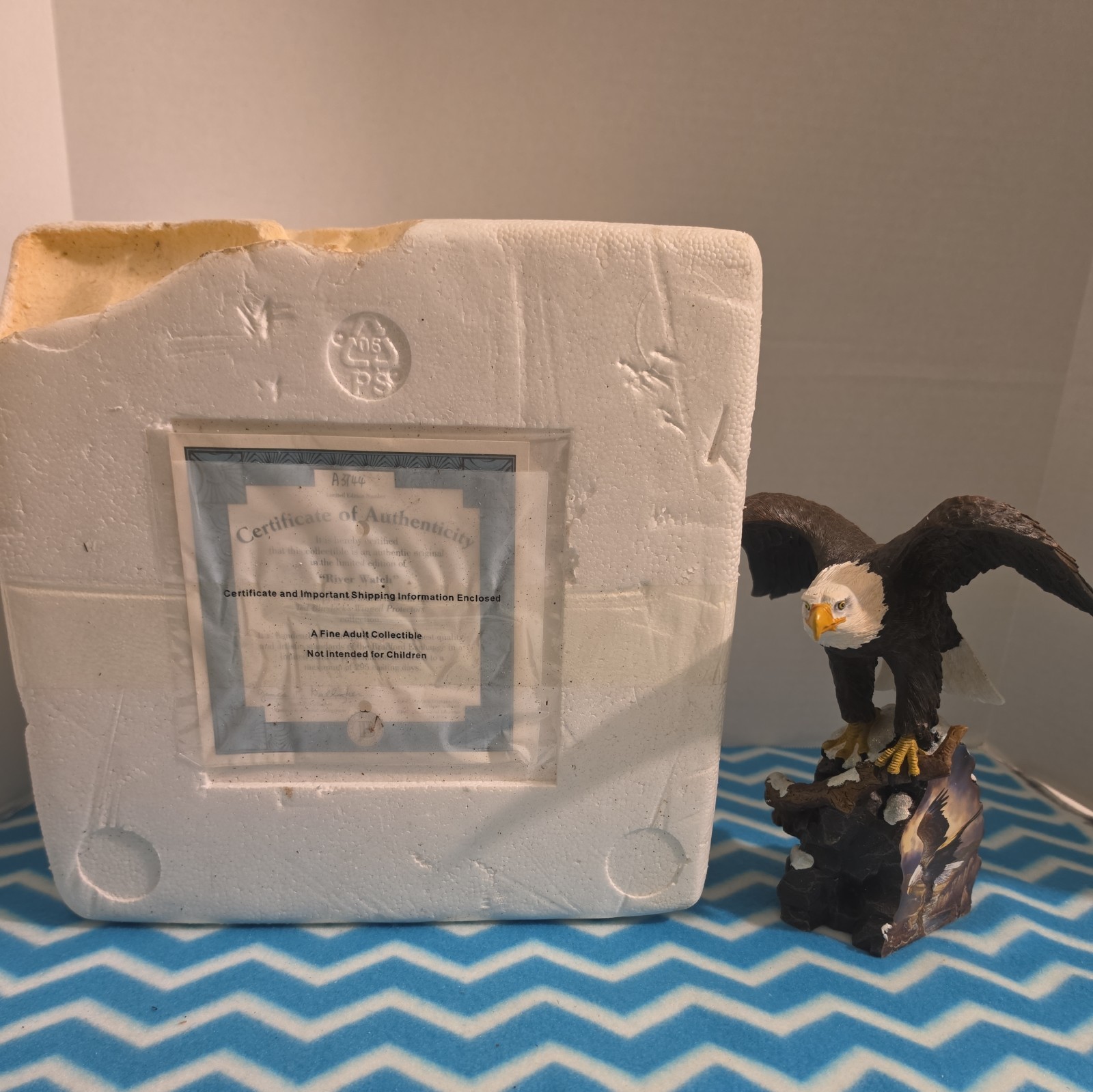Ted Blaylock 4th Edition Winged Protectors Eagle Sculpture, Bradford Exchange 