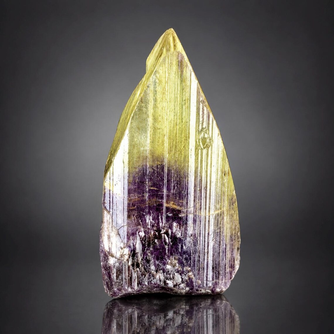 6.3 grams Natural Terminated Rare Bicolor Tanzanite crystal from Tanzania