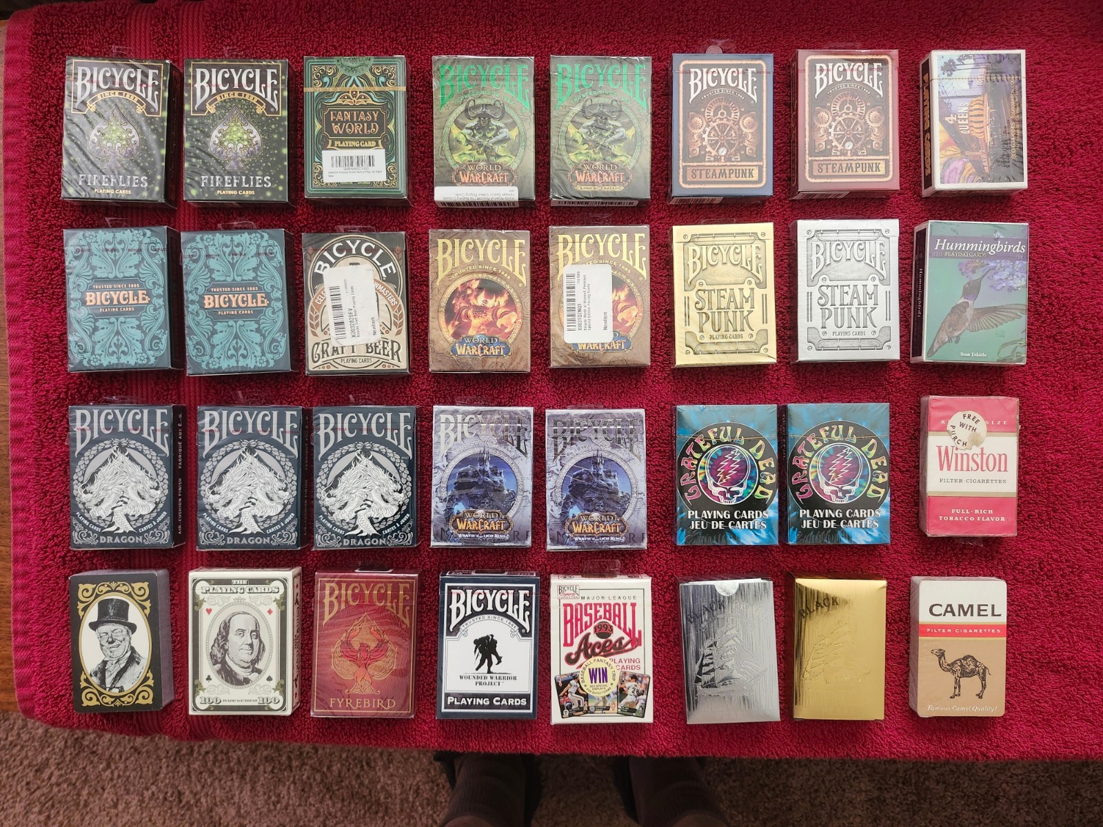 Huge Lot Of 32 Playing Card Decks Brand New Sealed Bicycle 