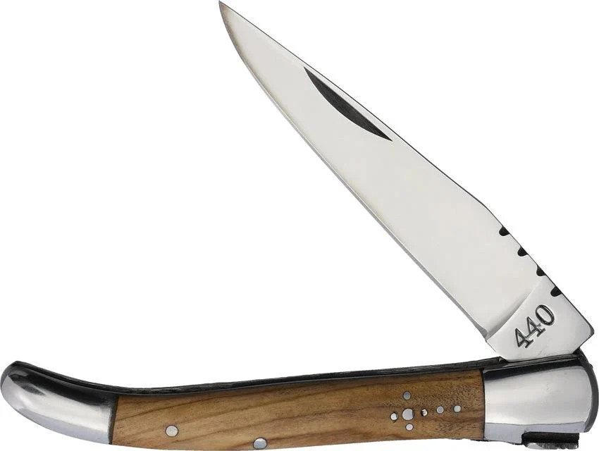 Baladeo Laguiole Folder Olive Folding Pocket Knife 440 Steel Stainless Handle