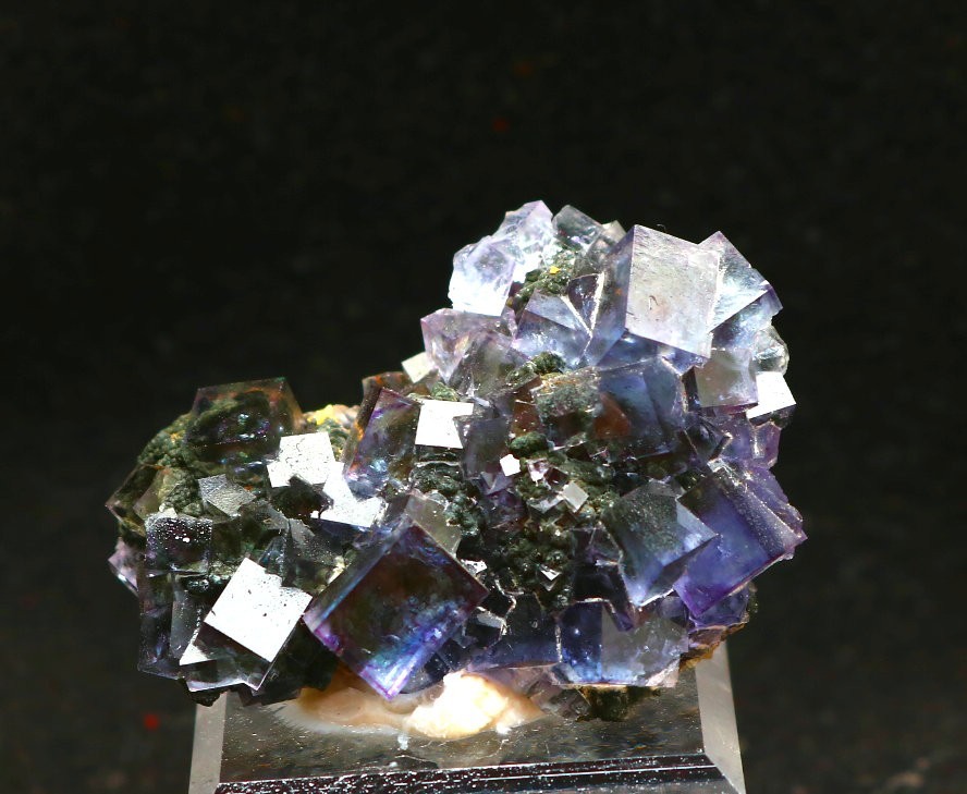 17g Natural purple Blue Phantom Cubic fluorite mineral specimen/yaogangxian