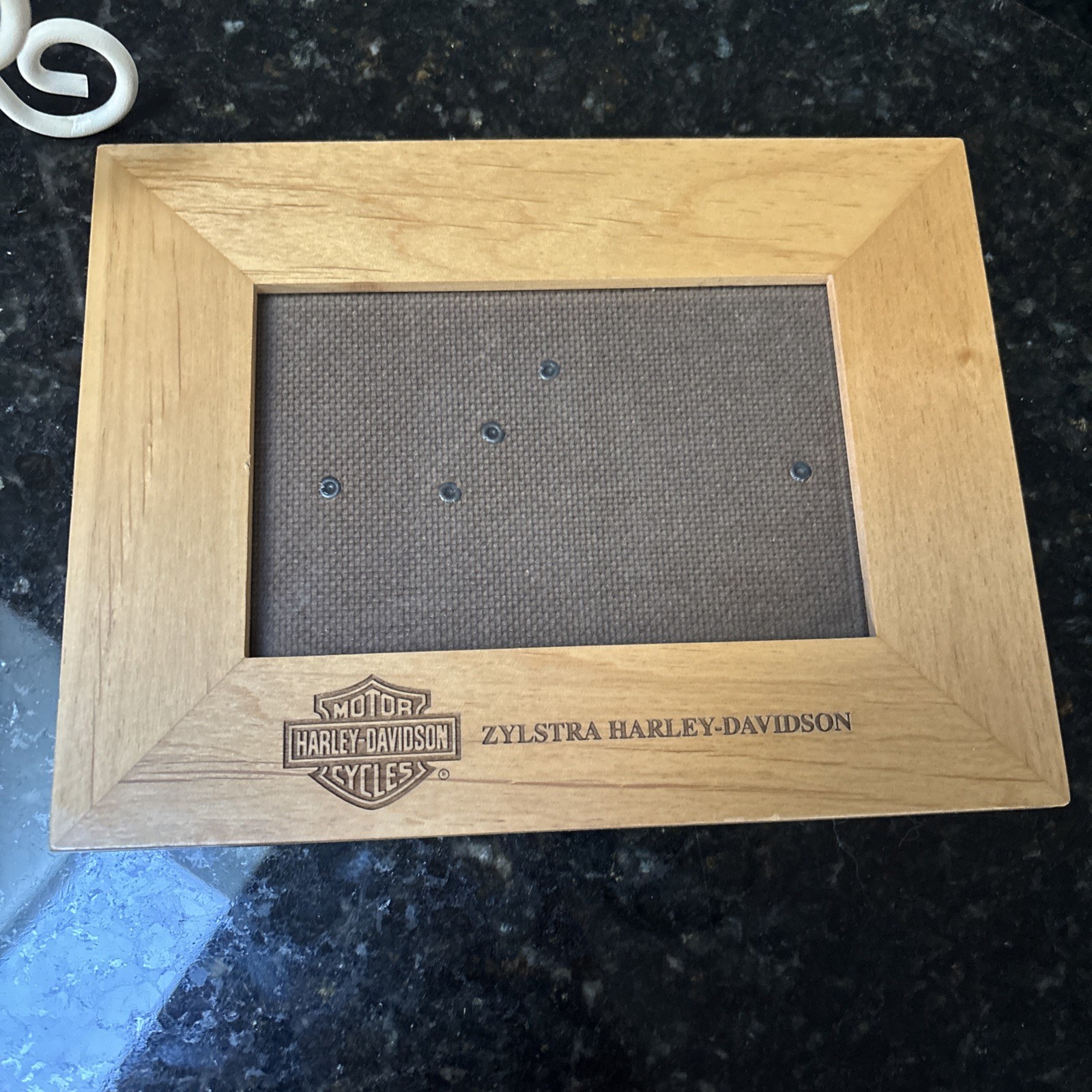 Vtg Harley Davidson Zylstra Picture  Frame 9” X 7”