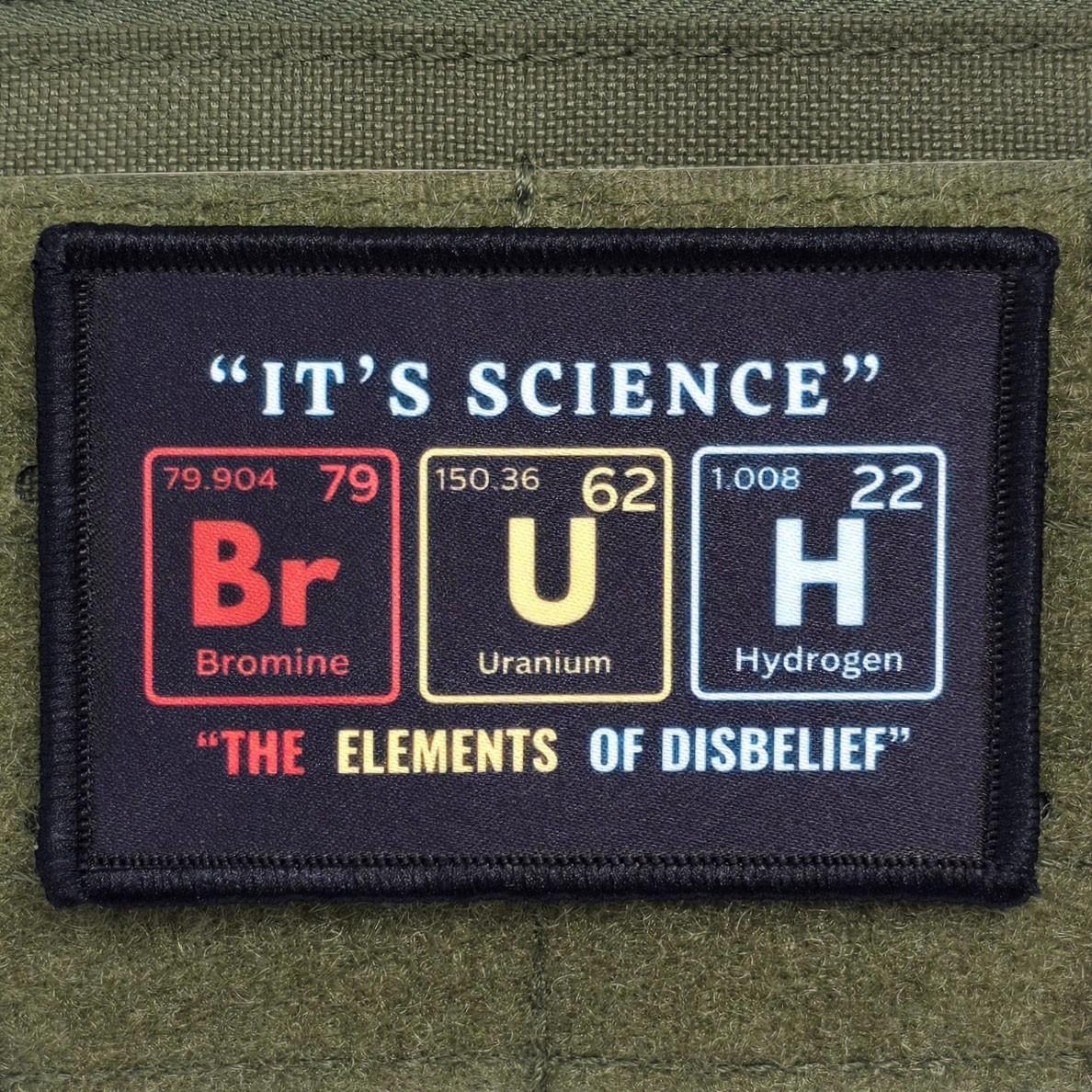 BRUH Patch Moral Tactical Meme Military Army Hook & Loop 3x2