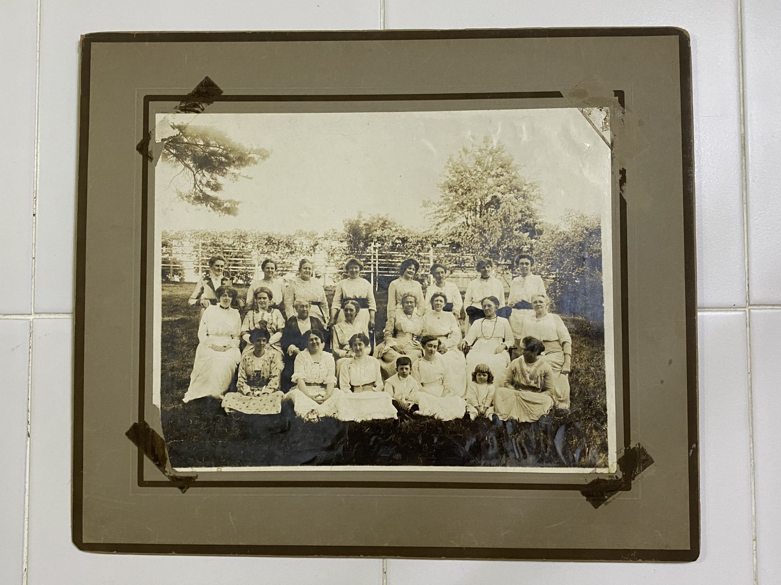 c.1915 Progressive Literary Club Hamilton OH Antique Photo Women's Suffrage Era