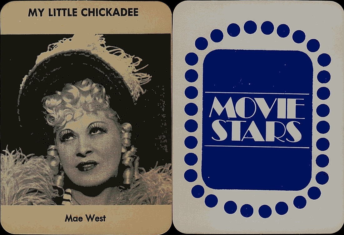 MAE WEST Rgi/Athol 1974 Movie Star Trade Card