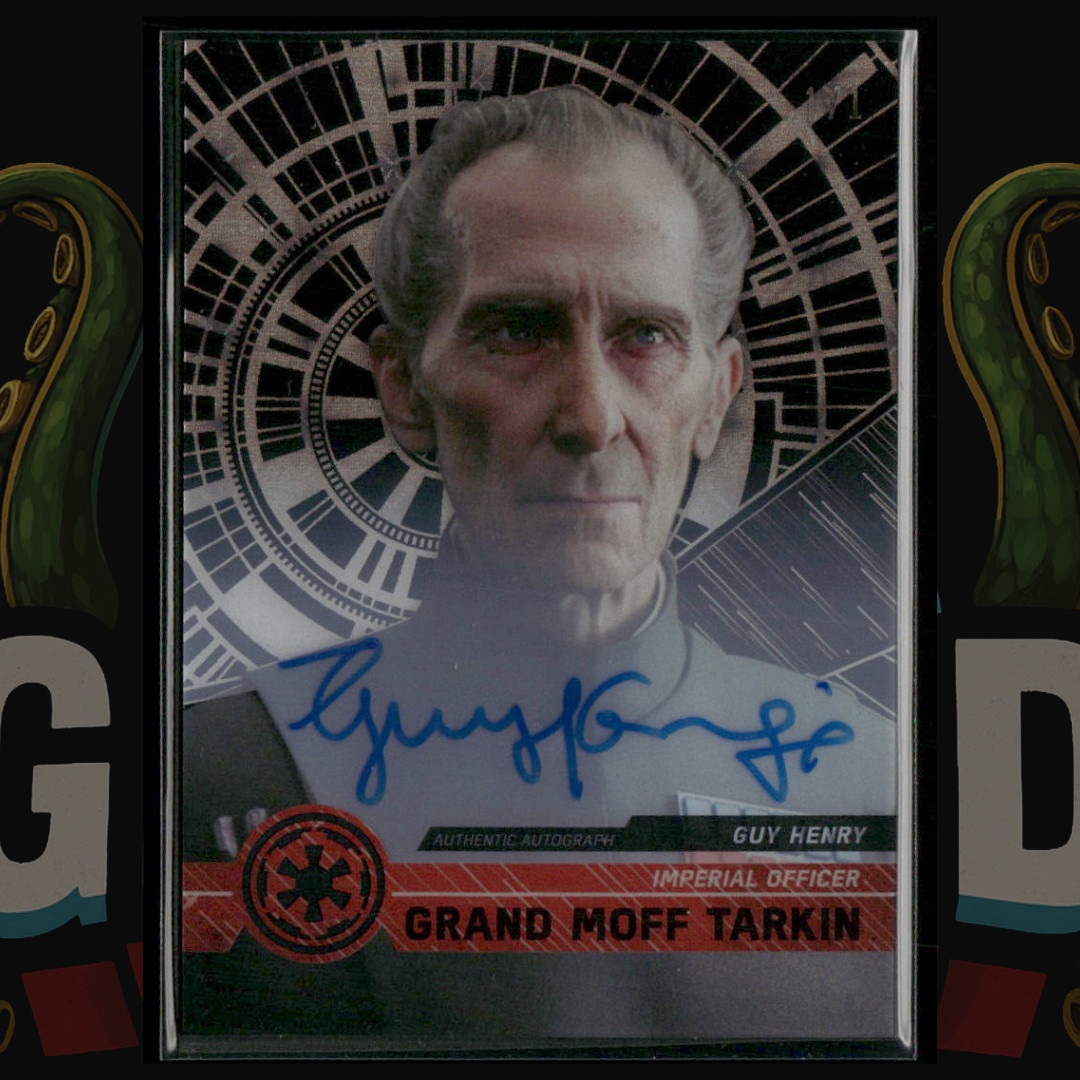 2017 Topps Star Wars High Tek Henry Auto Grand Moff Tarkin Black Galactic 1/1