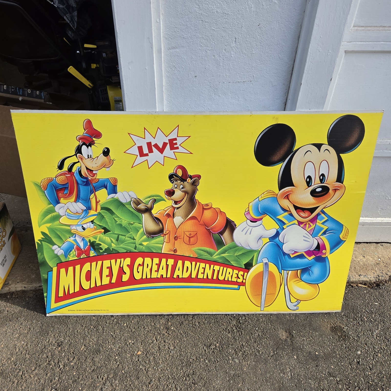 Disney Ice Follies 1993 Holiday On Ice Mickey\'s Great Adventures Sign...