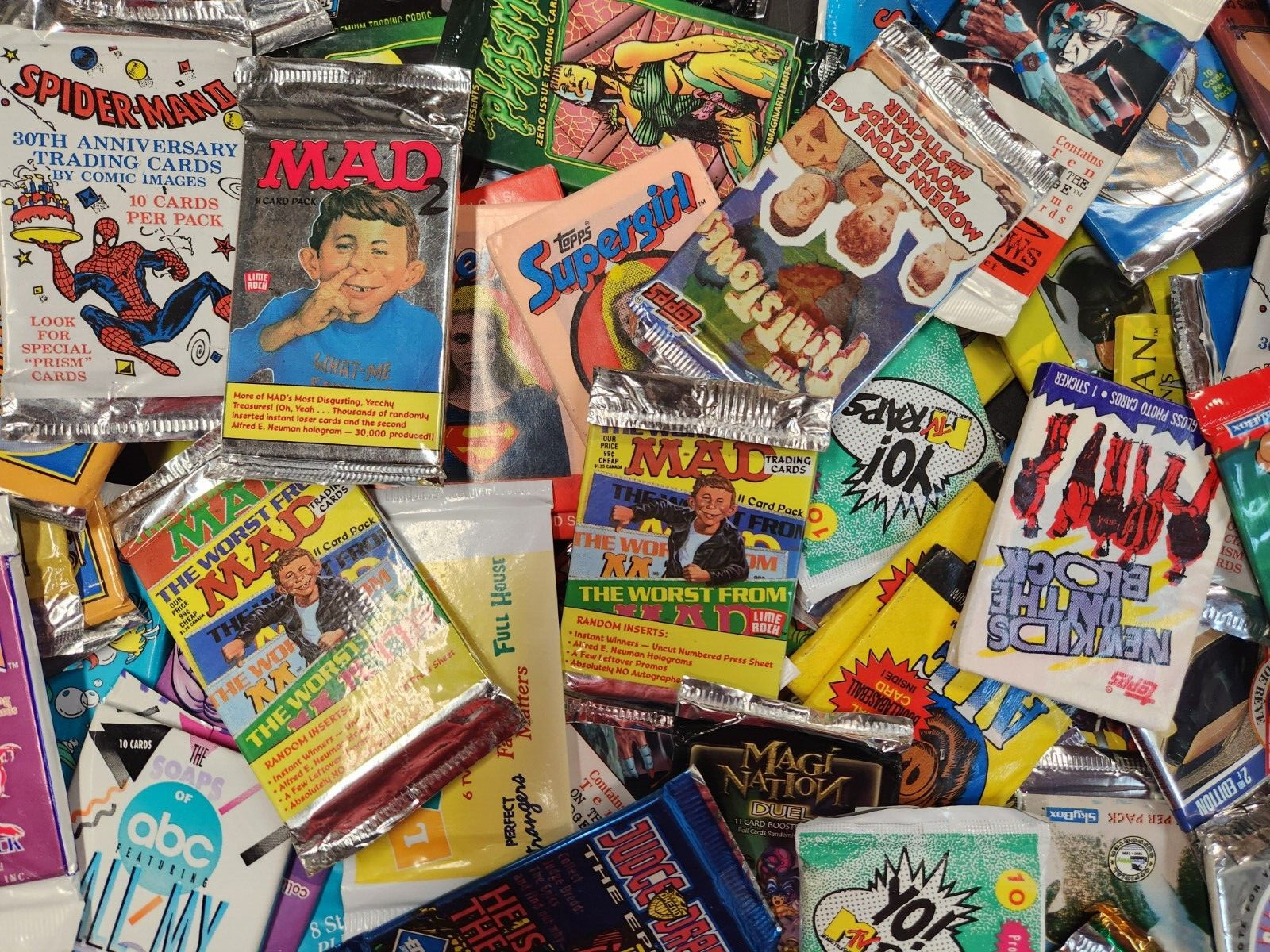 ESTATE SALE- Lot of 10 Old Vintage Unopened packs of NON-SPORTS CARDS