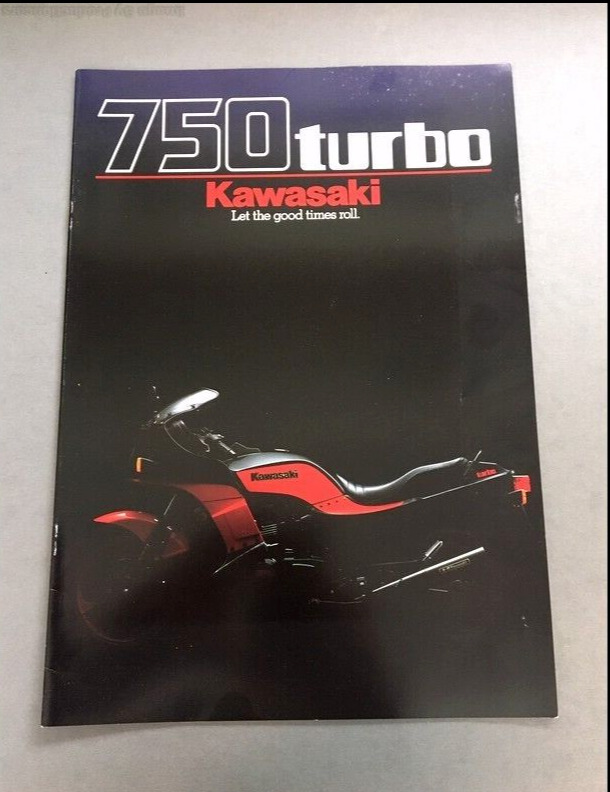 1984 Kawasaki 750 Turbo Bike Vintage Original Motorcycle Sales Brochure Catalog