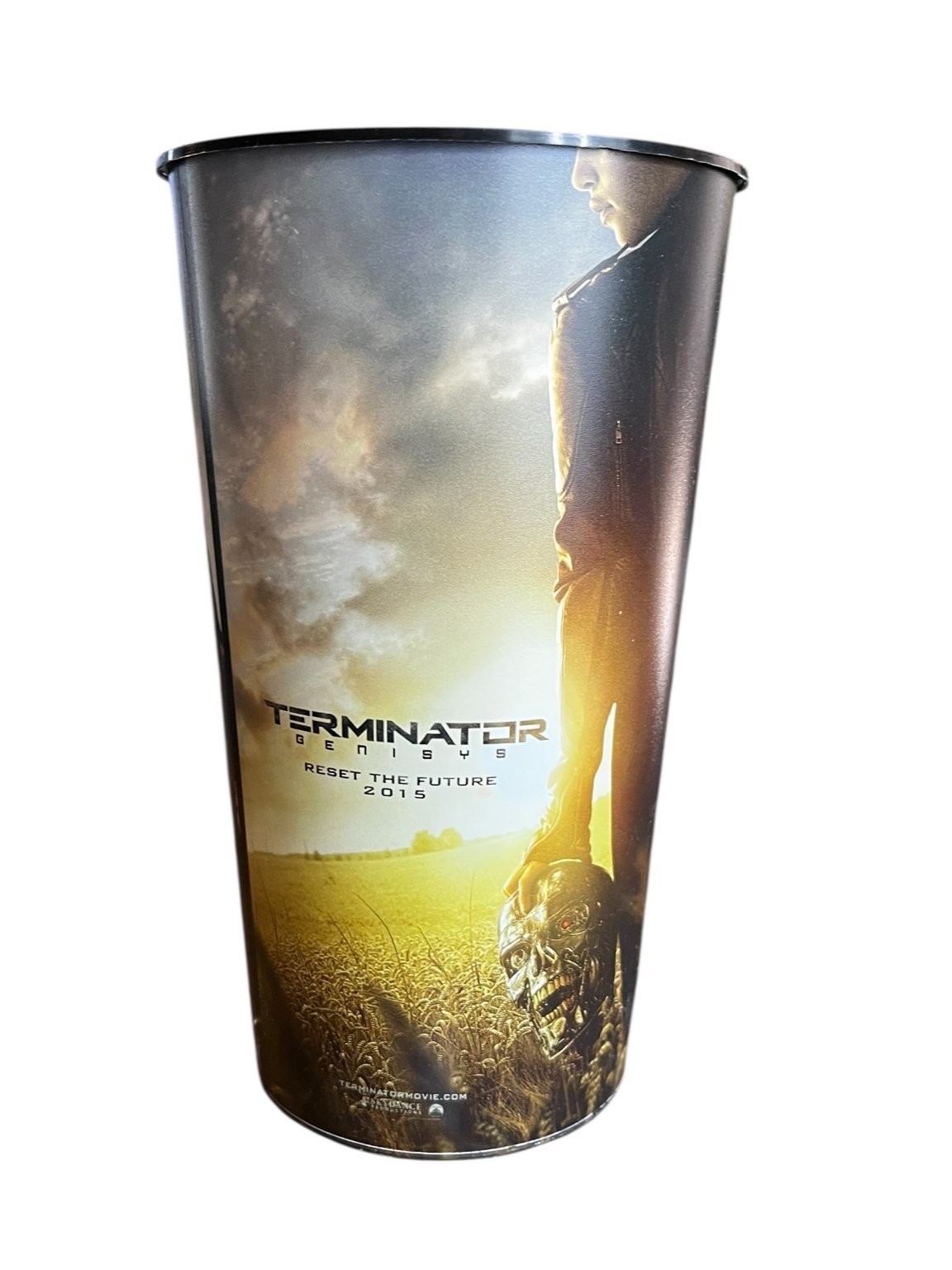 Terminator Genisys Plastic Cup 2015 Movie Promo Yellow Black
