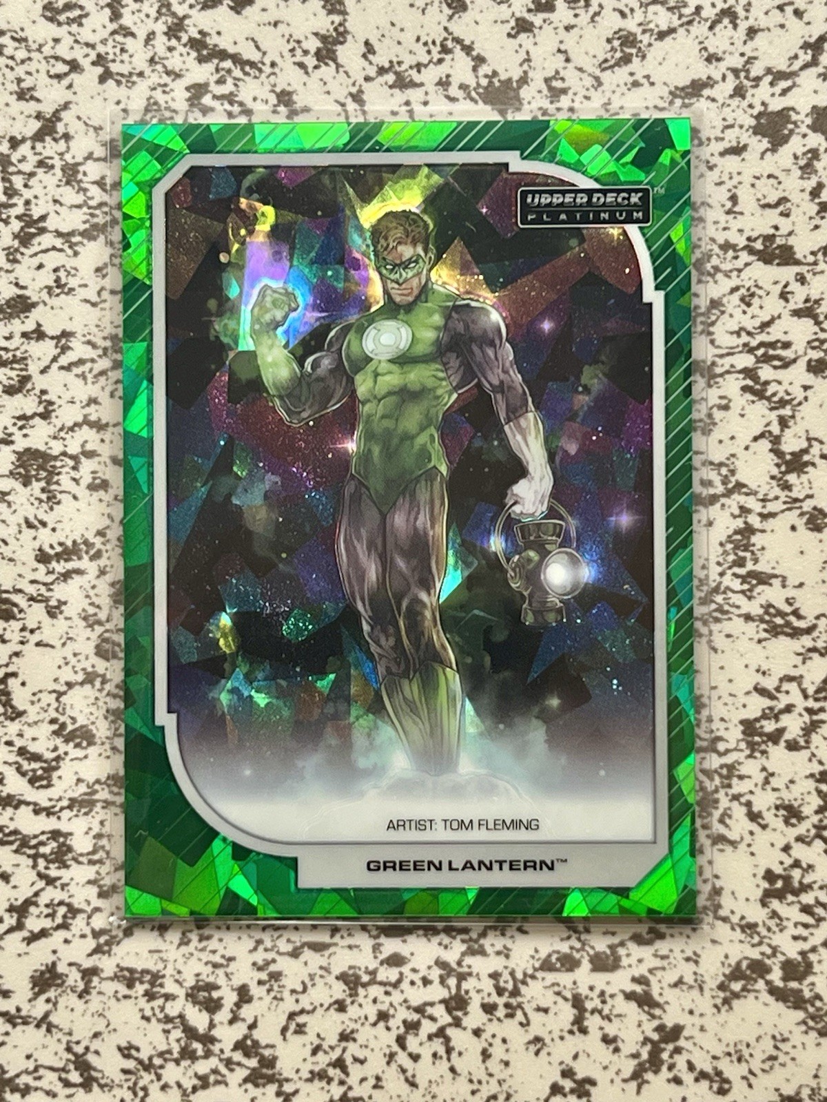 2026 Upper Deck Platinum DC Green Lantern Green Crackle #24/99 Hal Jordan