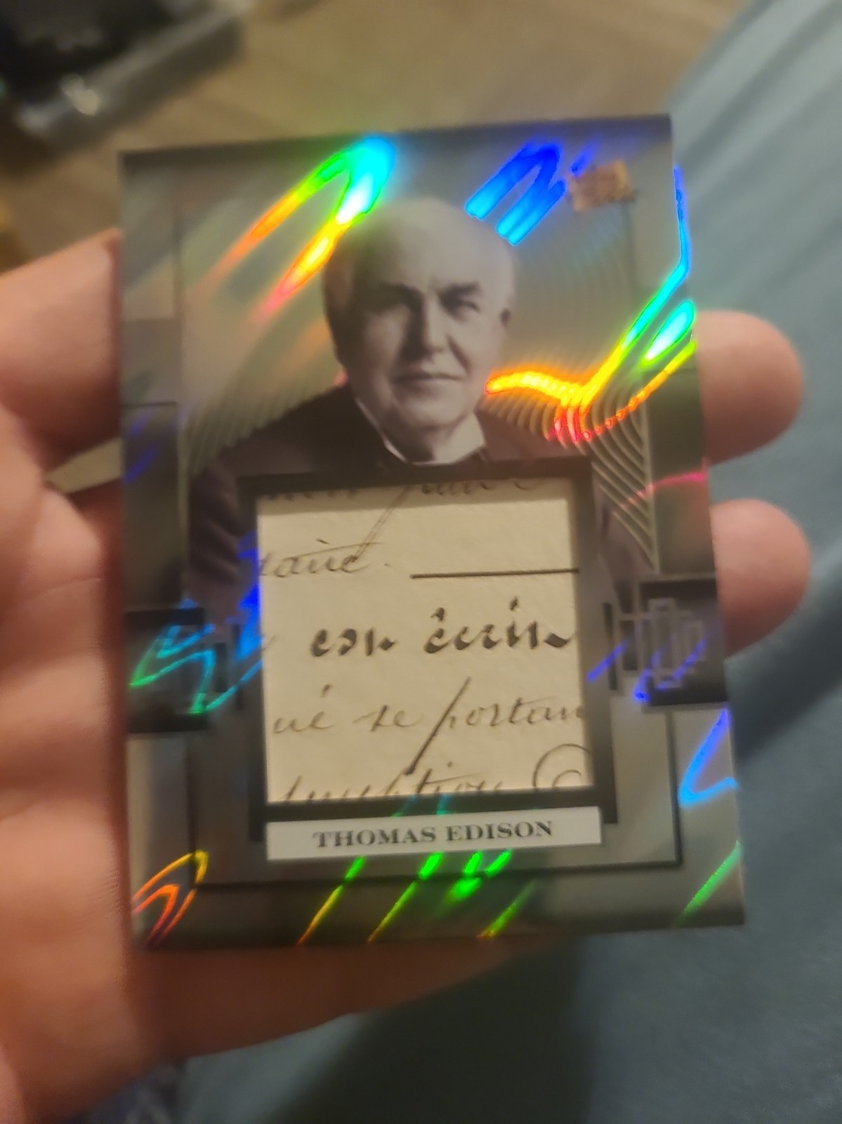 2026 Pieces of the Past Premium #483 Thomas Edison Relic Jumbo Handwritten 1/1
