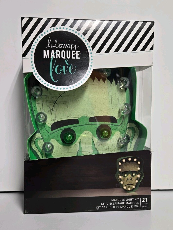 NEW Heidi Swapp Marquee Love  - Frankenstein Kit - LED Lights  - Halloween