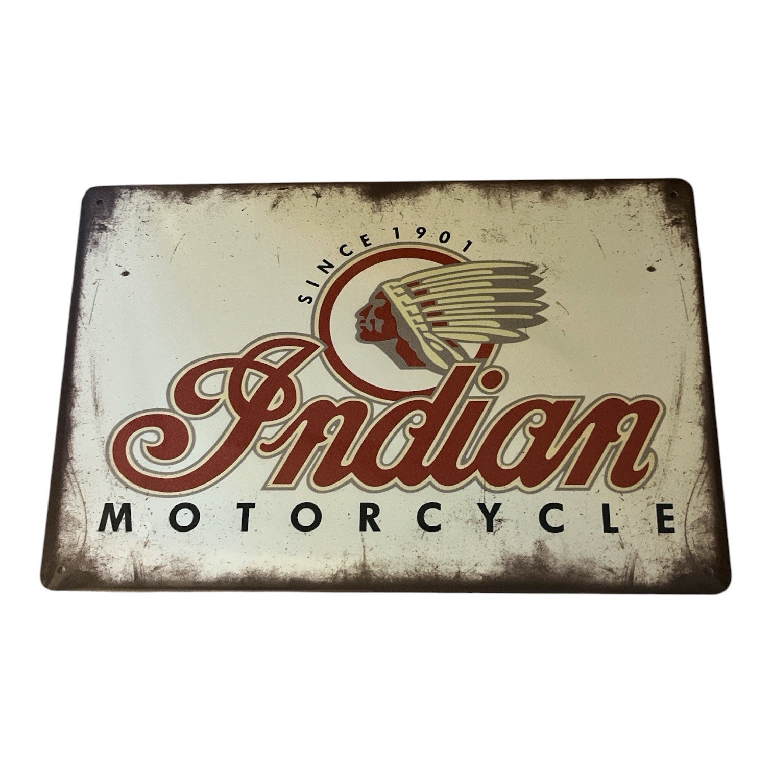 Indian Motorcycle Tin Metal Vintage Sign 8x12 NEW