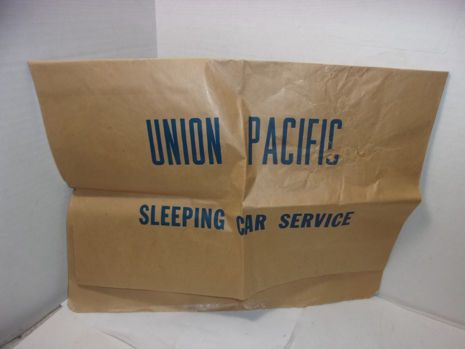 Vintage Union Pacific Railroad Sleeping Car Service Rare Bag Train Travel