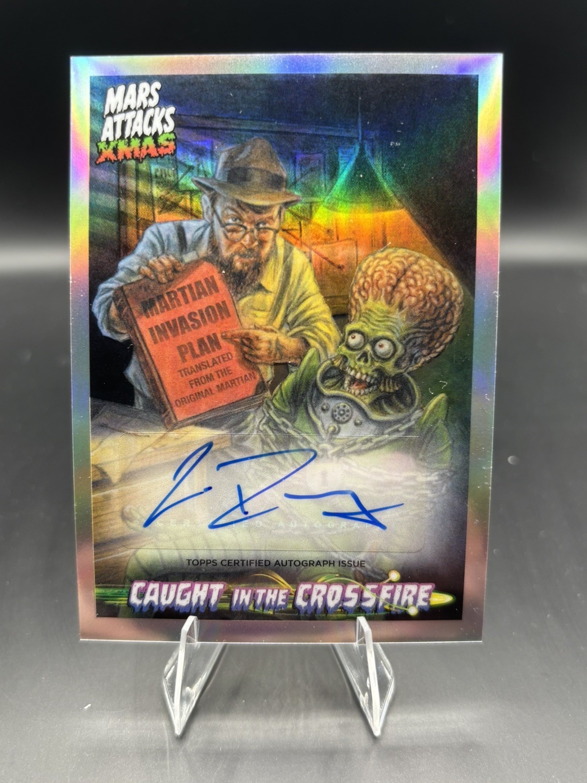 Topps 2026 Mars Attacks Christmas Caught in the Crossfire CHRIS RAMSAY Auto