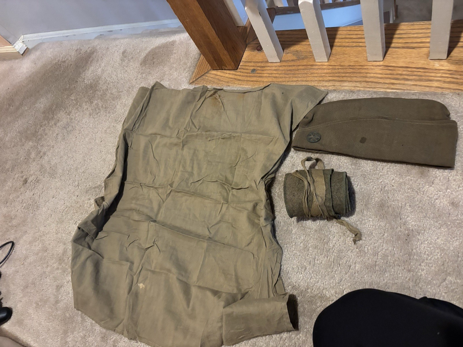 WWI BATTERY A 308TH FIELD ARTILLERY 78TH INFANTRY DIVISION CAP +EXTRAS