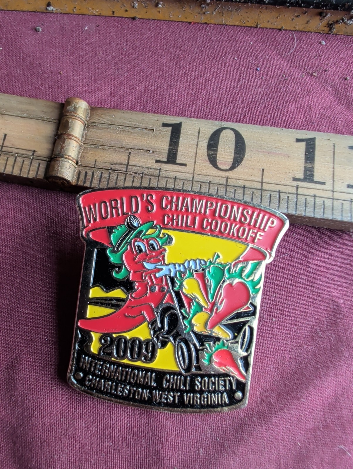 2009 World\'s Championship Chili Cookoff Pin Charleston WV