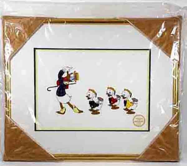 Disney's Framed Mr. Duck Steps Out Sericel, Limited Edition w/Certificate