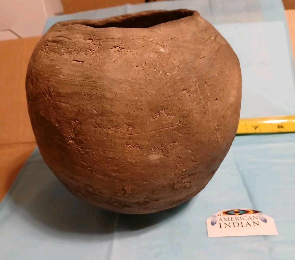 Ancient   Native American  Artifacts   Fired  Pottery Vessell  • Rare Dig Find 