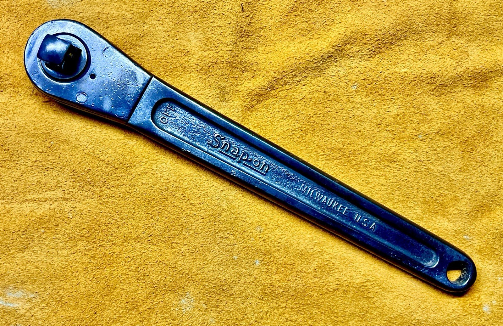 Vintage SNAP-ON Industrial Grade 1/2” Drive 10” Ratchet Handle  Working Old One