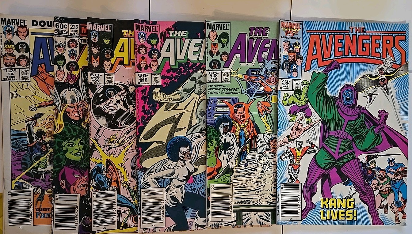 Marvel Comics * THE AVENGERS * MIX LOT 6  Issues #14,#232,#237,#238,#240, #267