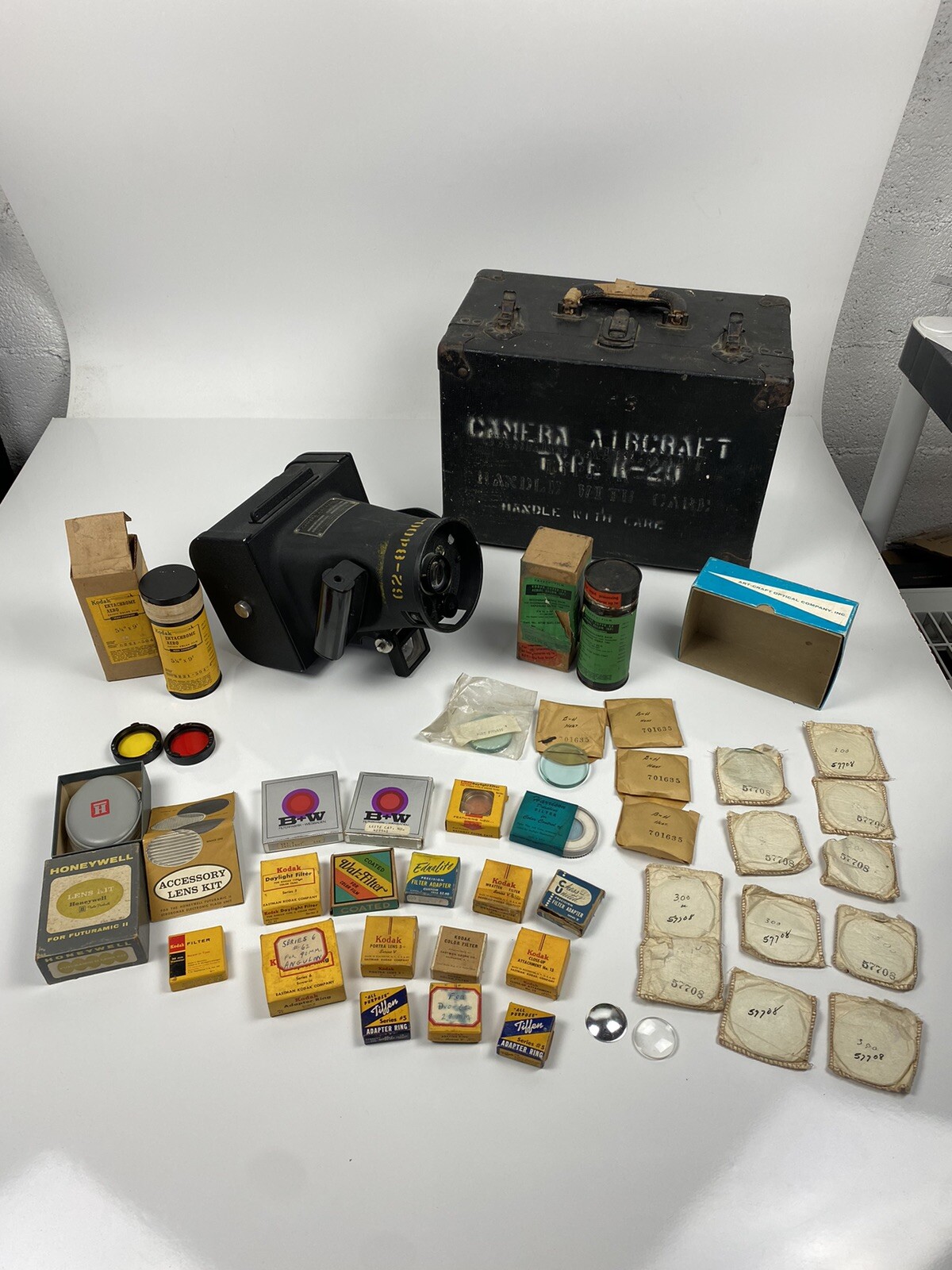 Museum Quality-Large Format 4x5 WW2 USAF Army K20 Aircraft Camera Folmer Graflex