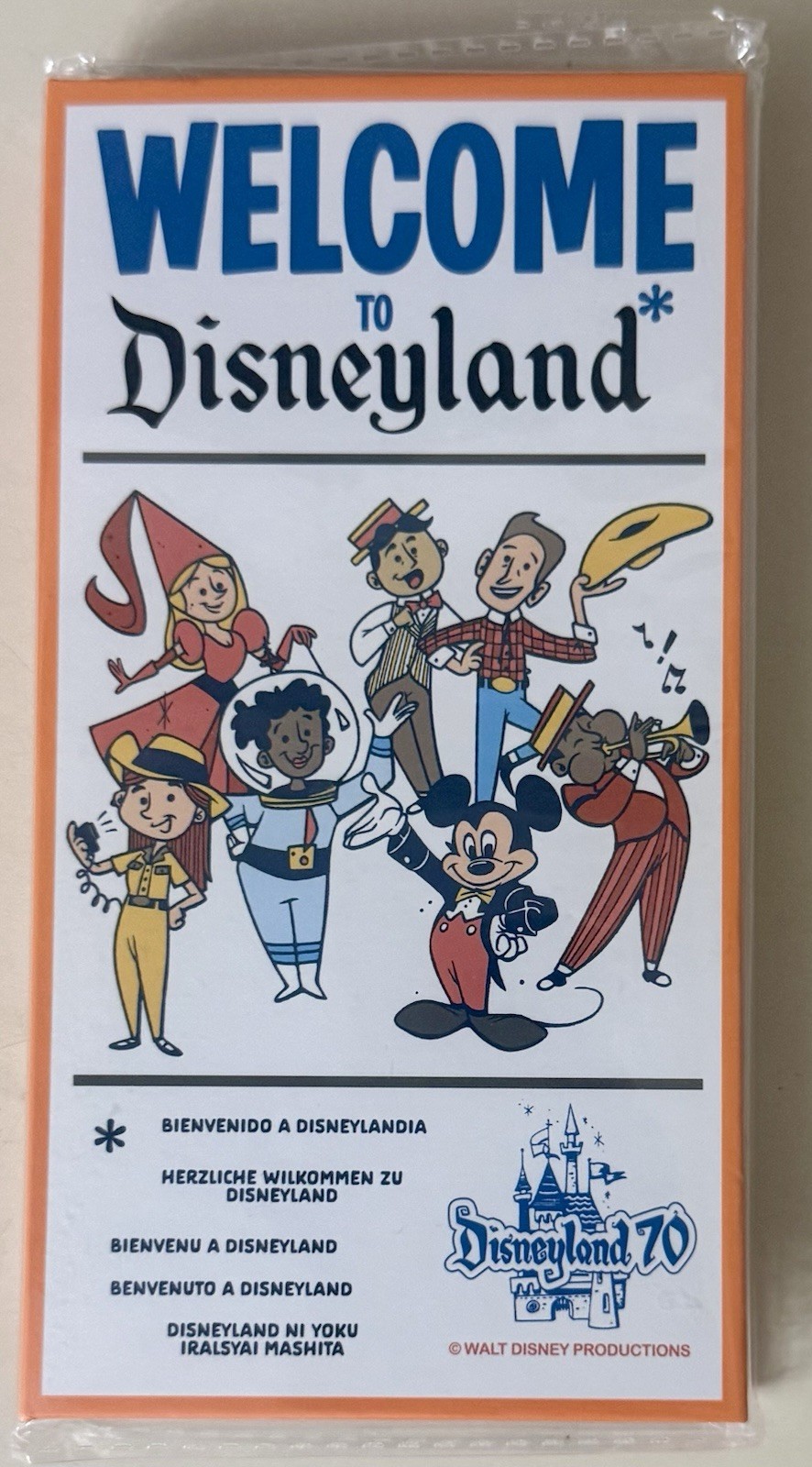 2025 Disneyland 70th Anniversary Vault Commemorative Ticket Post It Notes Book