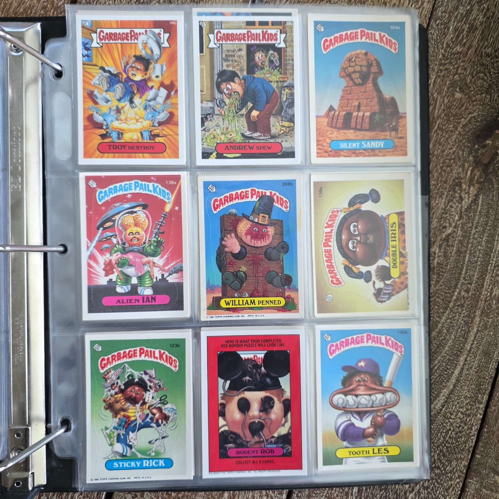 Vintage Garbage Pail Kids 9 Card Lot Topps GPK 1980s Original Series Stickers