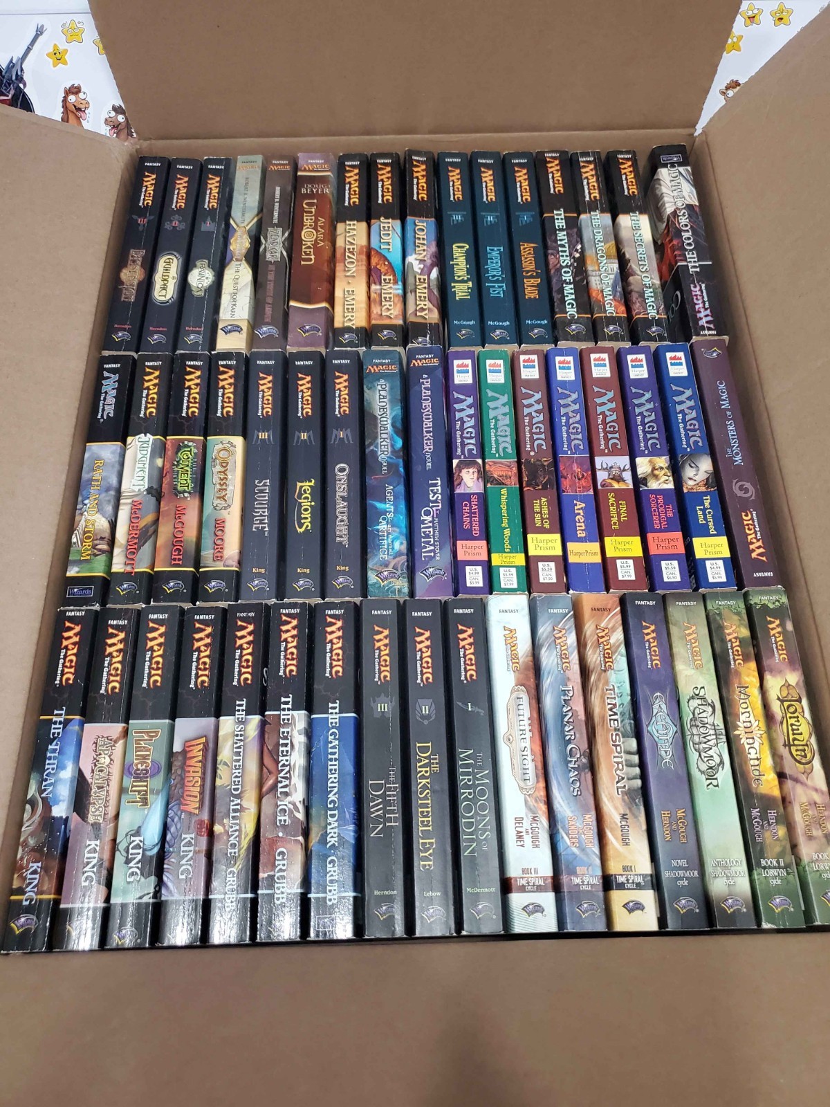 Magic: The Gathering MTG Book Lot of 50 Novels - Ravnica, Lorwyn, Mirrodin ++++