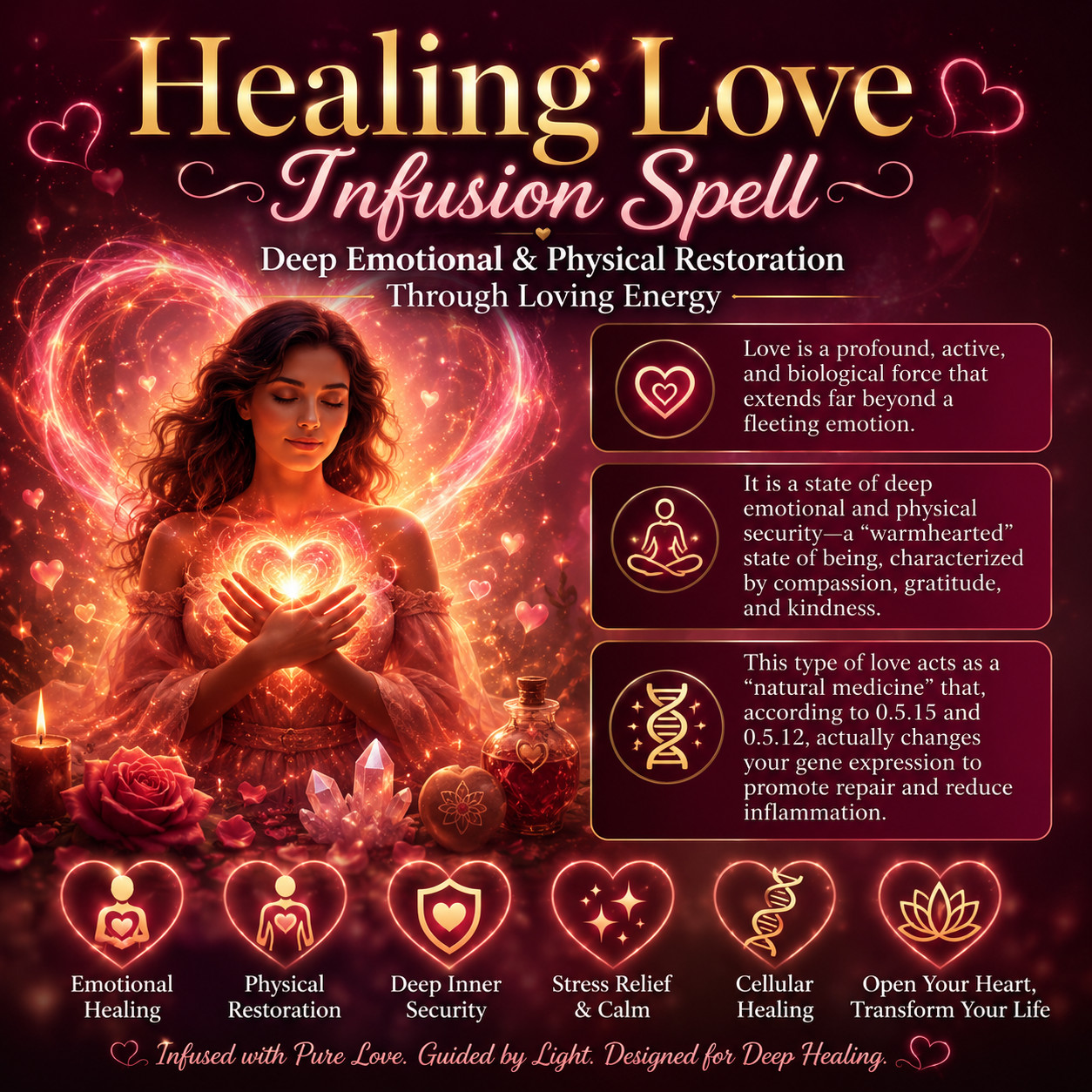 Healing Love Infusion Spell - Deep Emotional & Physical Restoration Through Lovi